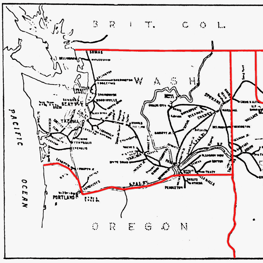 Northern Pacific 1964 System Map